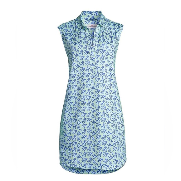 Vineyard Vines Dresses & Skirts - Vineyard Vines Blue Coral Print Performance Dress